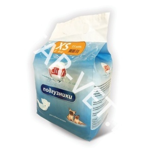 Подгузники для собак/кошек ХS (11шт) 2-4 кг Cliny Подгузники для собак/кошек ХS (11шт) 2-4 кг Cliny