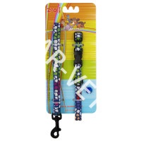 Комплект ошейник (10 мм x 30 см) с поводком (120 см) "радуга",цвет:синий Комплект ошейник (10 мм x 30 см) с поводком (120 см) "радуга",цвет:синий