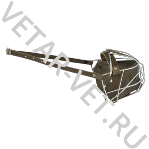 Намордник металл.+кожа №Б боксер Зооник Намордник металл.+кожа №Б боксер Зооник